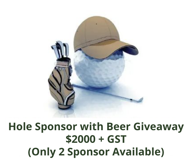 Hole Sponsor With Beer